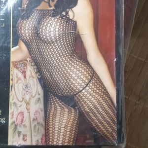 Quarter Crochet Net Bodystocking
